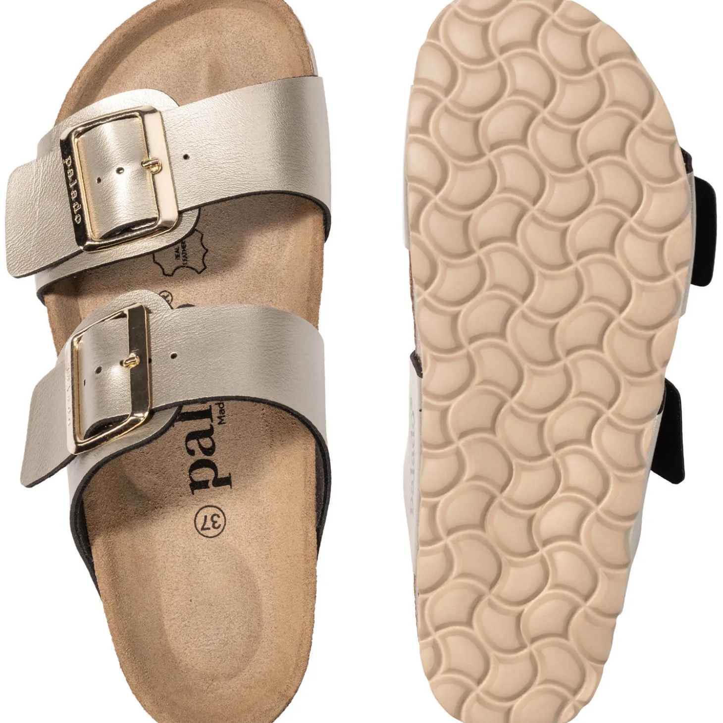 Palado Samos EGS, Pantoletten, Damen, Beige Metallic