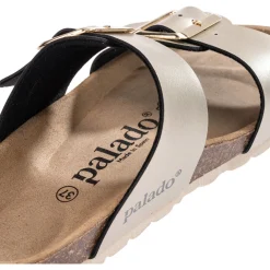 Palado Samos EGS, Pantoletten, Damen, Beige Metallic