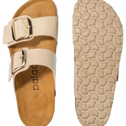 Palado Samos GS, Pantoletten, Damen, Creme Lack