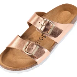 Palado Samos, Pantoletten, Damen, Metallic Rosegold