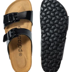 Palado Samos, Pantoletten, Damen, Lack Schwarz