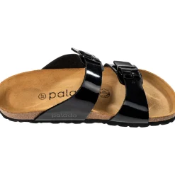 Palado Samos, Pantoletten, Damen, Lack Schwarz