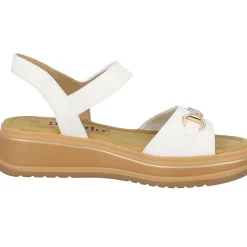 Palado Stamelos by Sila Sahin, Riemchensandalen, Damen, Weiß