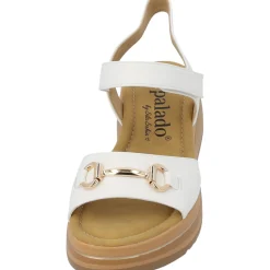 Palado Stamelos by Sila Sahin, Riemchensandalen, Damen, Weiß