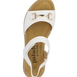 Palado Stamelos by Sila Sahin, Riemchensandalen, Damen, Weiß