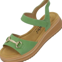 Palado Stamelos by Sila Sahin, Riemchensandalen, Damen, Grün