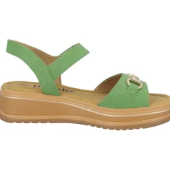 Palado Stamelos by Sila Sahin, Riemchensandalen, Damen, Grün