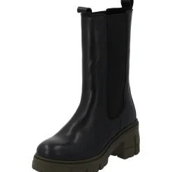 Palado Symeth by Sila Sahin, Chelsea Boots, Damen, Schwarz/Khaki