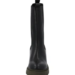 Palado Symeth by Sila Sahin, Chelsea Boots, Damen, Schwarz/Khaki