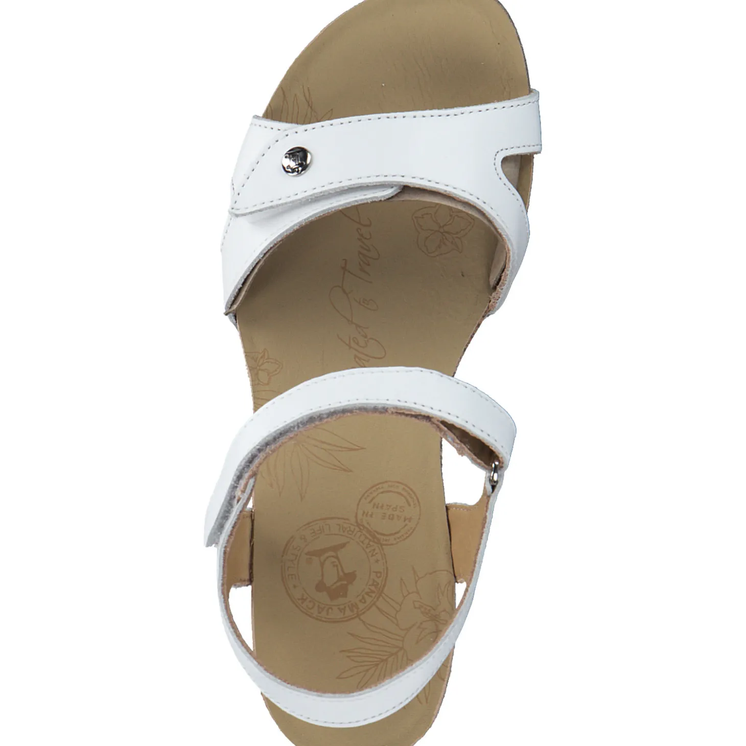 Panama Jack Julia Basics B, Keilsandaletten, Damen, blanco/white