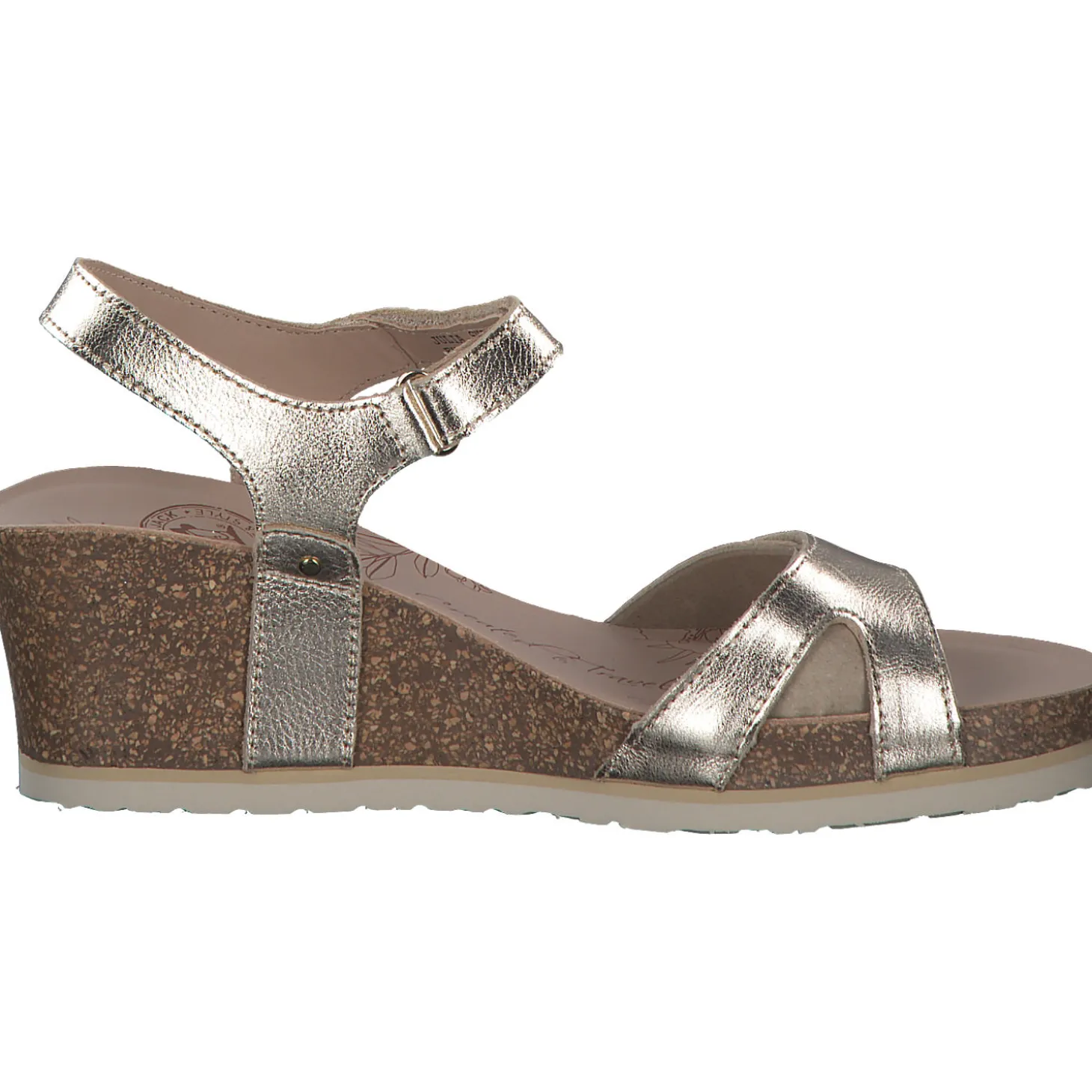 Panama Jack Julia Shine B, Keilsandaletten, Damen, oro gold