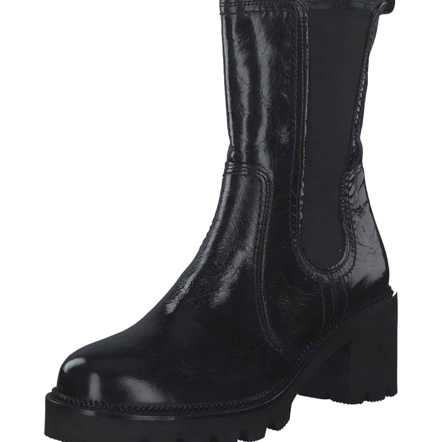 Paul Green 9908, Chelsea Boots, Damen, Schwarz