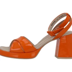 Paul Green 6027, Plateau-Sandaletten, Damen, papaya