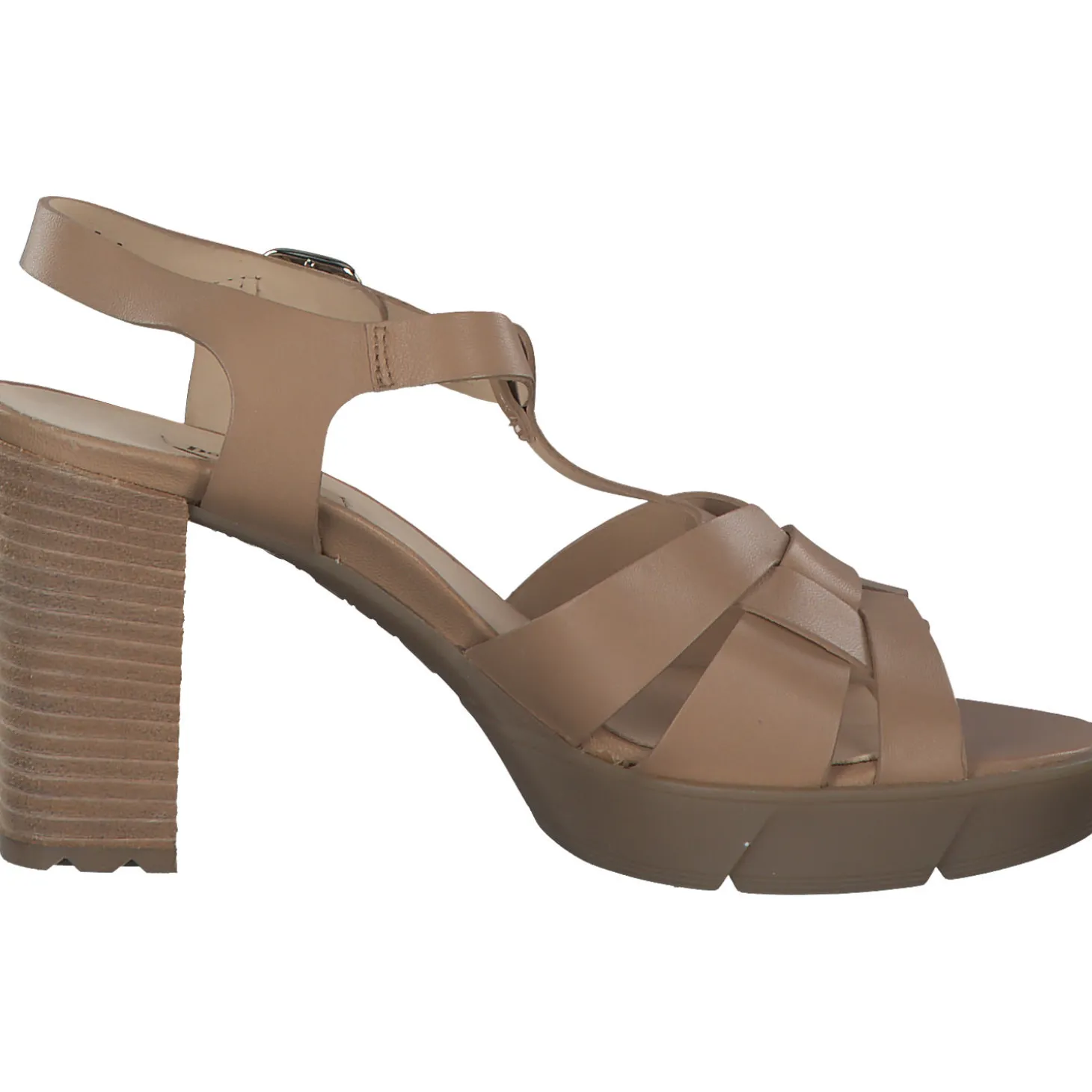 Paul Green 7907, Plateau-Sandaletten, Damen, desert