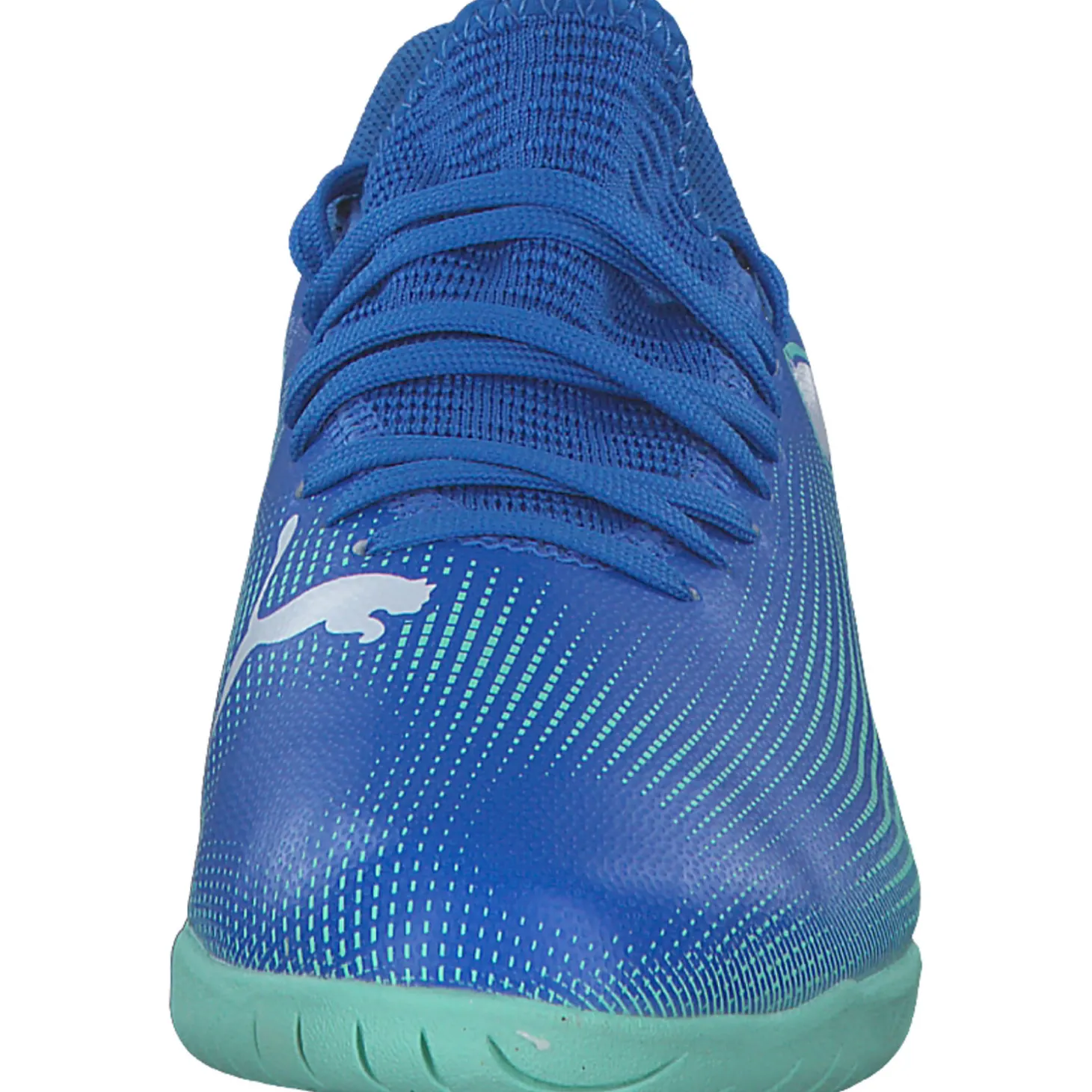Puma 107952/001 Future 7 Play IT Jr., Sportschuhe, Kinder, HYPERLINK BLUE-MINT-PUMA WHITE