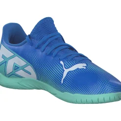 Puma 107952/001 Future 7 Play IT Jr., Sportschuhe, Kinder, HYPERLINK BLUE-MINT-PUMA WHITE