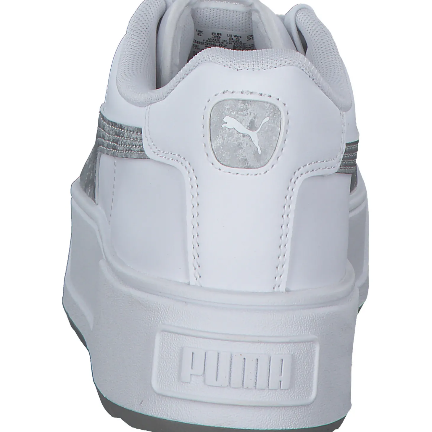 Puma Karmen Space Metallics 389396, Schnürschuhe, Damen, white/matte silver