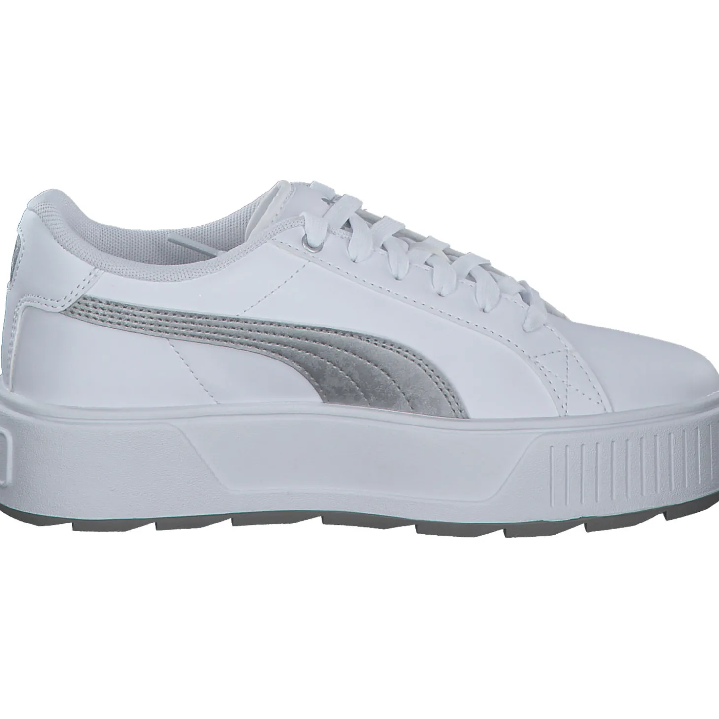 Puma Karmen Space Metallics 389396, Schnürschuhe, Damen, white/matte silver