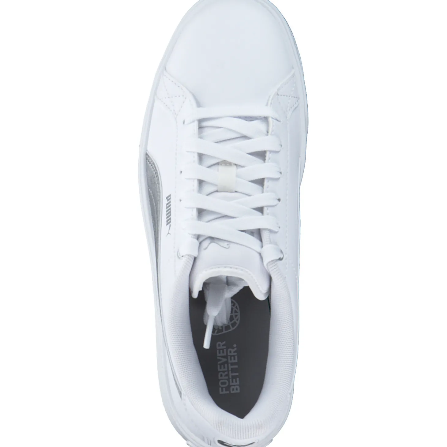 Puma Karmen Space Metallics 389396, Schnürschuhe, Damen, white/matte silver