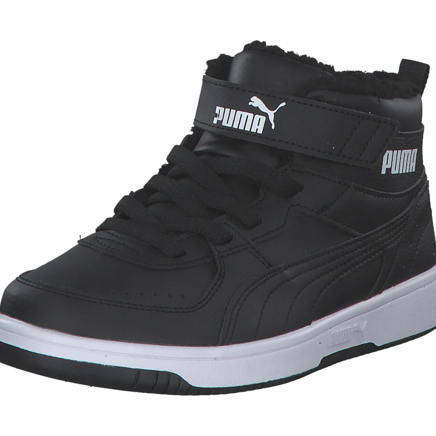 Puma Rebound Joy Fur PS 375479, Sneakers Low, Kinder, PUMA Black-PUMA White