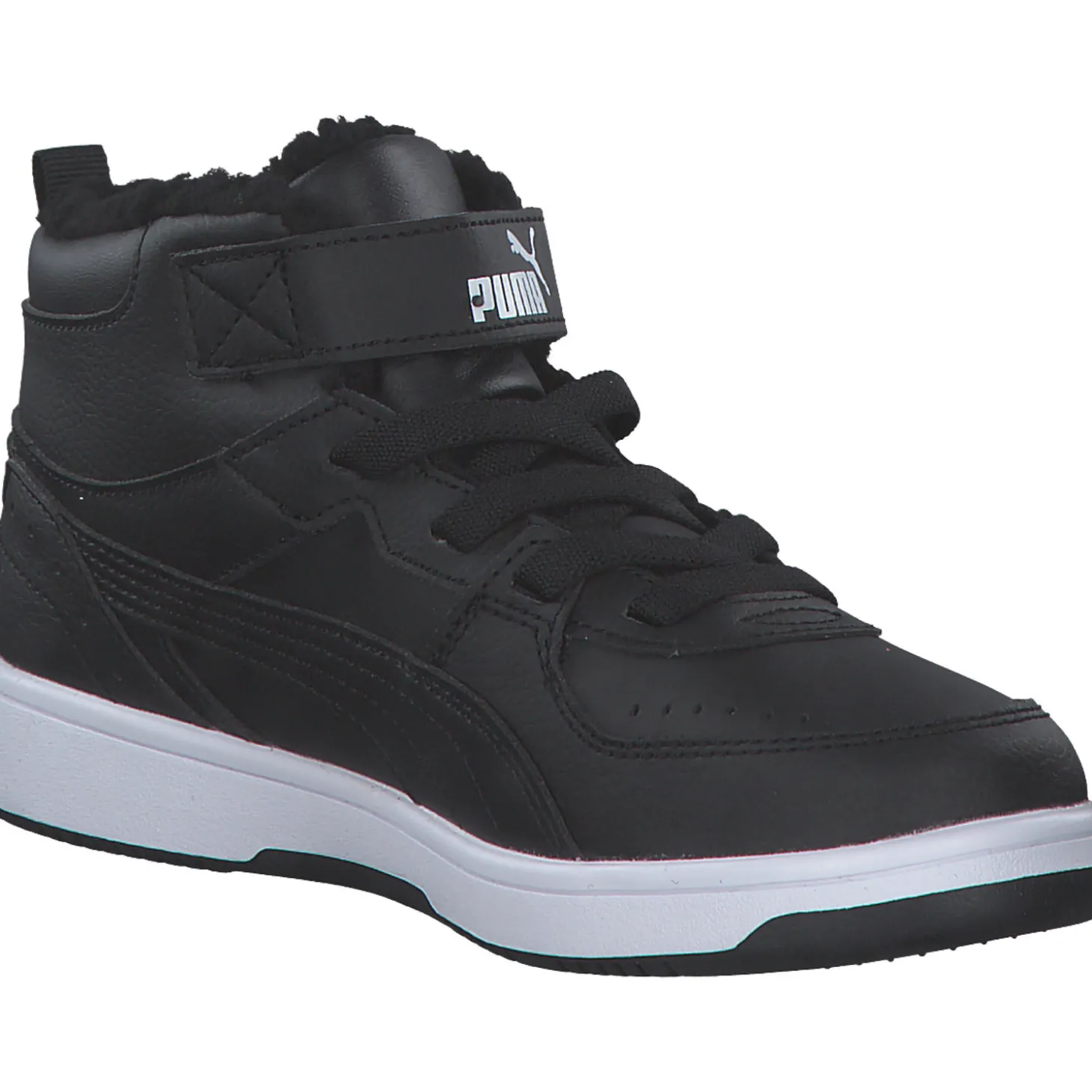 Puma Rebound Joy Fur PS 375479, Sneakers Low, Kinder, PUMA Black-PUMA White