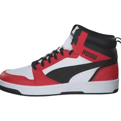 Puma Rebound v6 392326, Sneakers High, Herren, White-PUMA Black-For All Ti