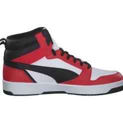 Puma Rebound v6 392326, Sneakers High, Herren, White-PUMA Black-For All Ti