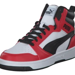 Puma Rebound v6 Mid Jr. 393831, Stiefel, Rot
