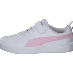 Puma Rickie AC PS 385836 W, Sneakers Low, Kinder, puma white-pearl pink-vivid vi