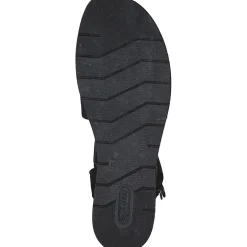Remonte D3064, Plateau-Sandaletten, Damen, schwarz/schwarz/schwarz