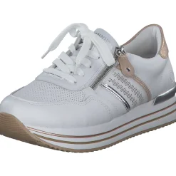 Remonte D1318, Schnürschuhe, Damen, weiss/argento/rosegold/weiss