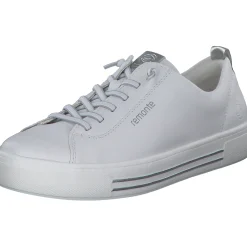 Remonte D0913, Schnürschuhe, Damen, weiss/silver