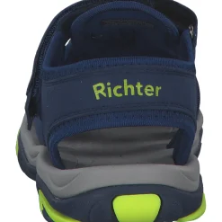 Richter 7151, Sandalen (Kinder), Kinder, nautia/blue/neonlime