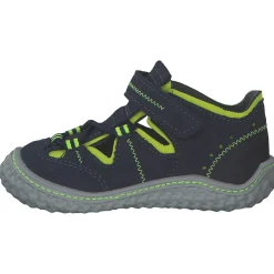 Ricosta Jerry 1700102 M, Lauflernschuhe, Kinder, ozean/neongelb