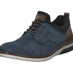 Rieker 14450, Business-Schnürschuhe, Herren, Blau