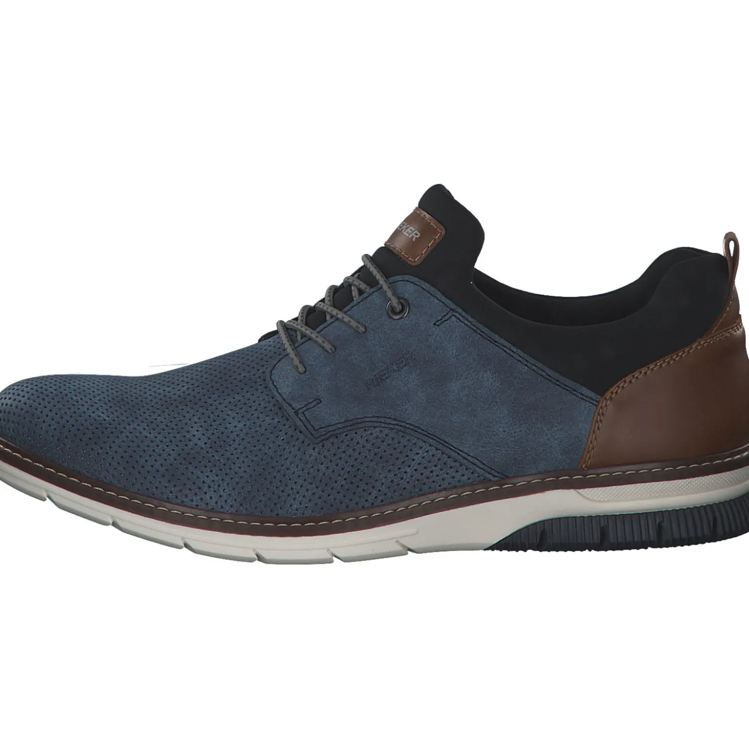 Rieker 14450, Business-Schnürschuhe, Herren, Blau
