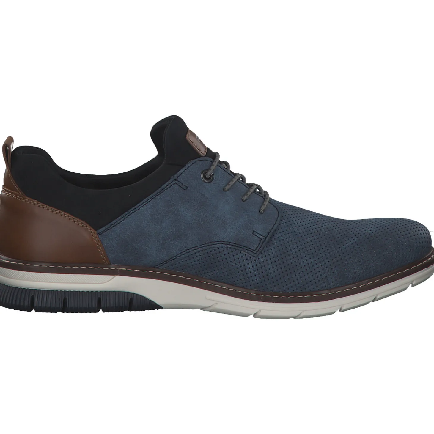 Rieker 14450, Business-Schnürschuhe, Herren, Blau