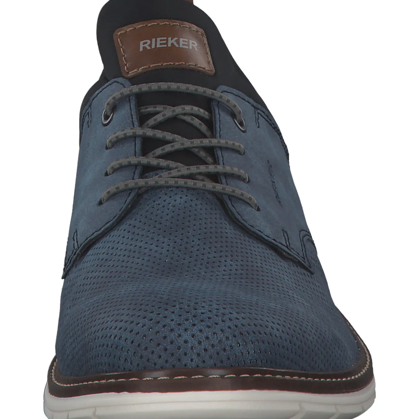 Rieker 14450, Business-Schnürschuhe, Herren, Blau