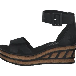 Rieker 68194, Keilsandaletten, Damen, schwarz