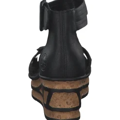 Rieker 68194, Keilsandaletten, Damen, schwarz