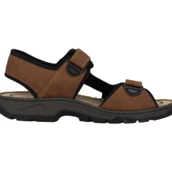Rieker 26156, Outdoorsandalen, Herren, Braun (Mandel/Schwarz)