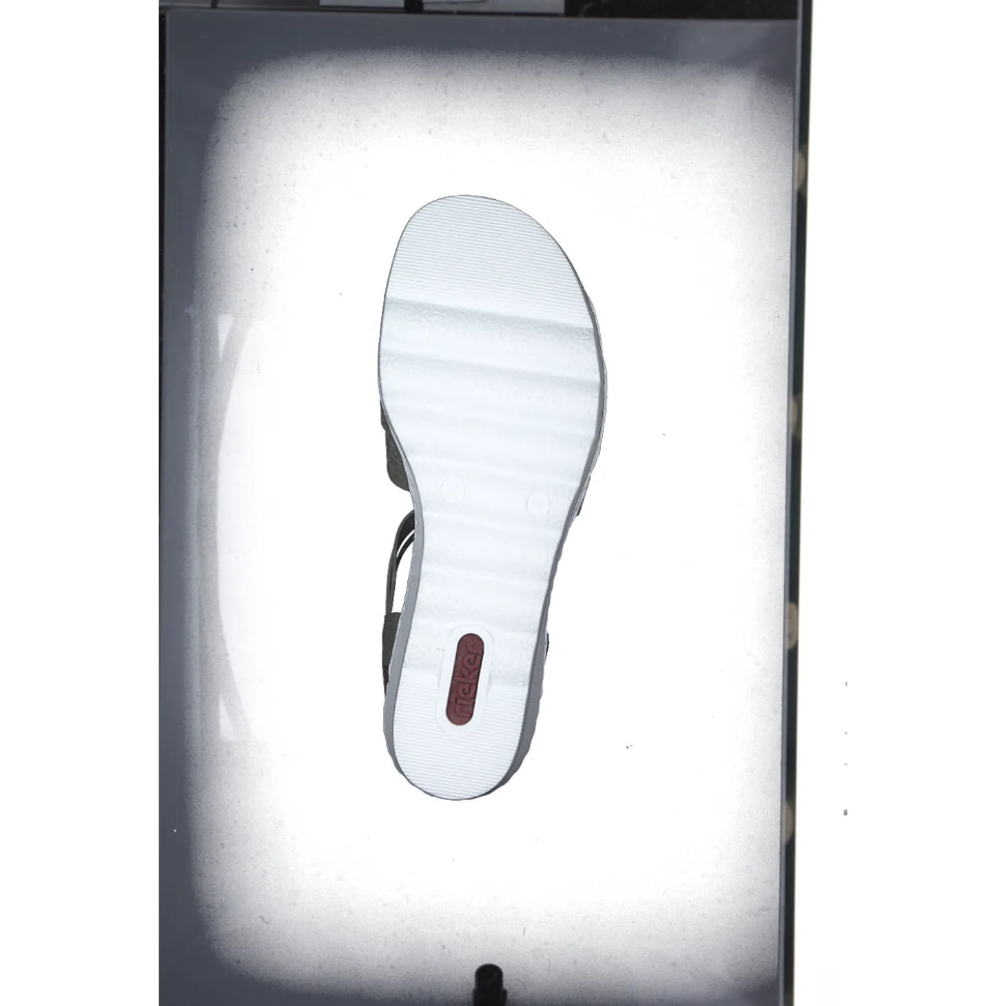 Rieker 67459, Plateau-Sandaletten, Damen, schilf