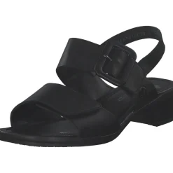 Rieker 62663, Plateau-Sandaletten, Damen, Schwarz