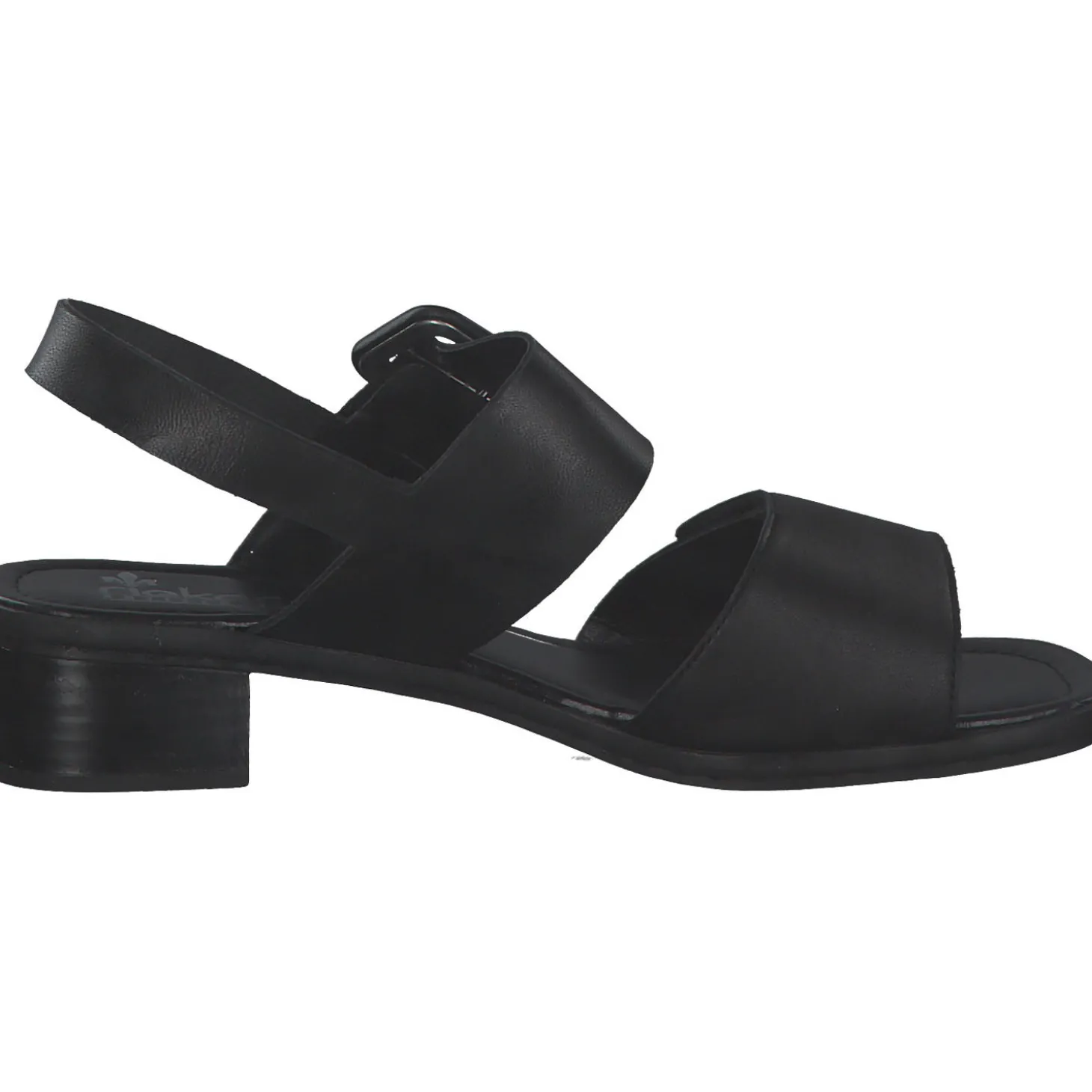 Rieker 62663, Plateau-Sandaletten, Damen, Schwarz