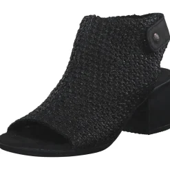 Rieker 64670, Plateau-Sandaletten, Damen, Schwarz