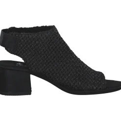Rieker 64670, Plateau-Sandaletten, Damen, Schwarz