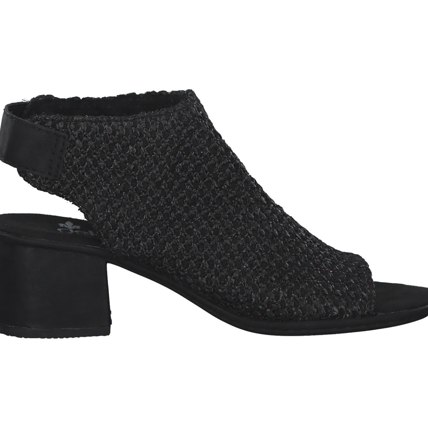 Rieker 64670, Plateau-Sandaletten, Damen, Schwarz