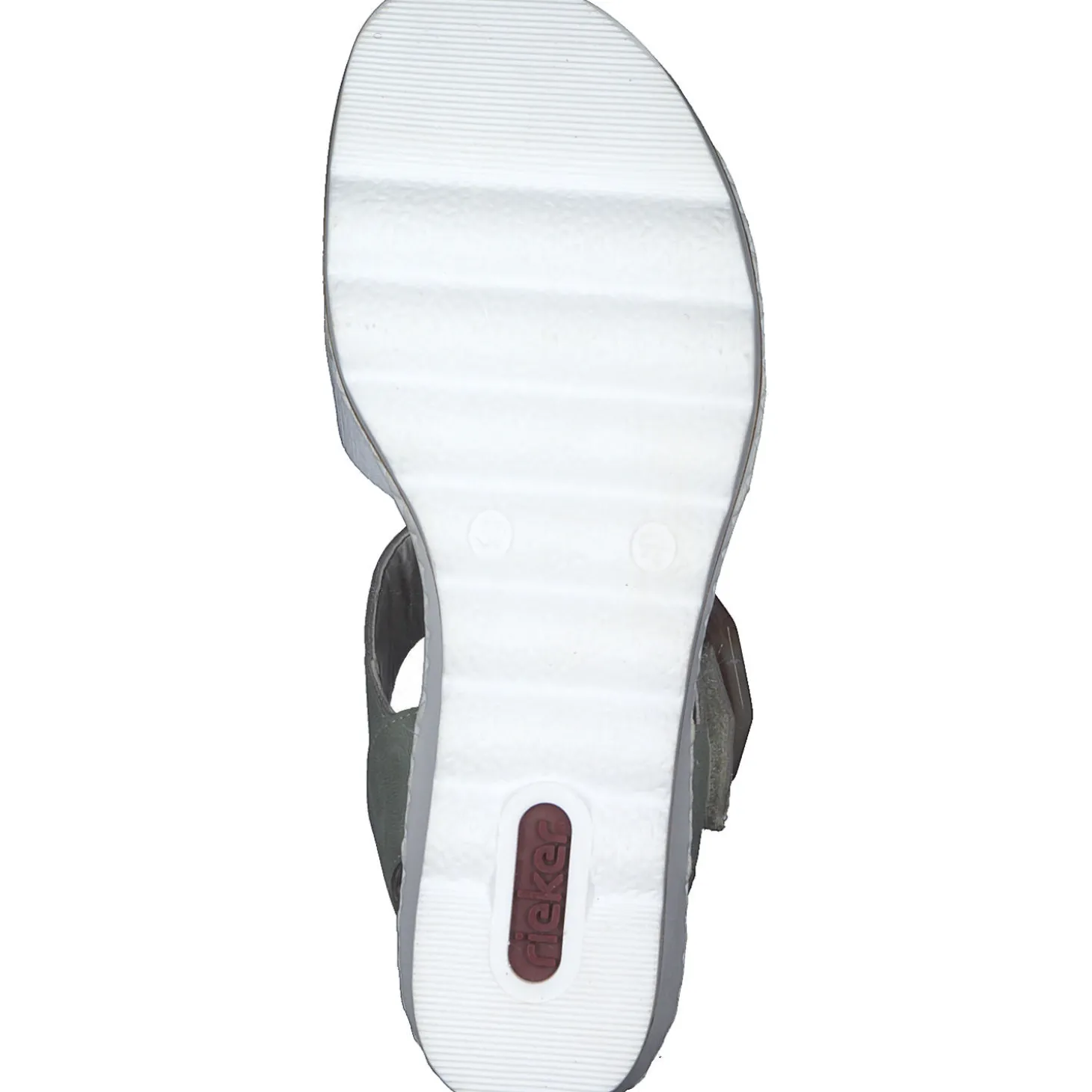 Rieker 67476, Plateau-Sandaletten, Damen, Mint Weiß