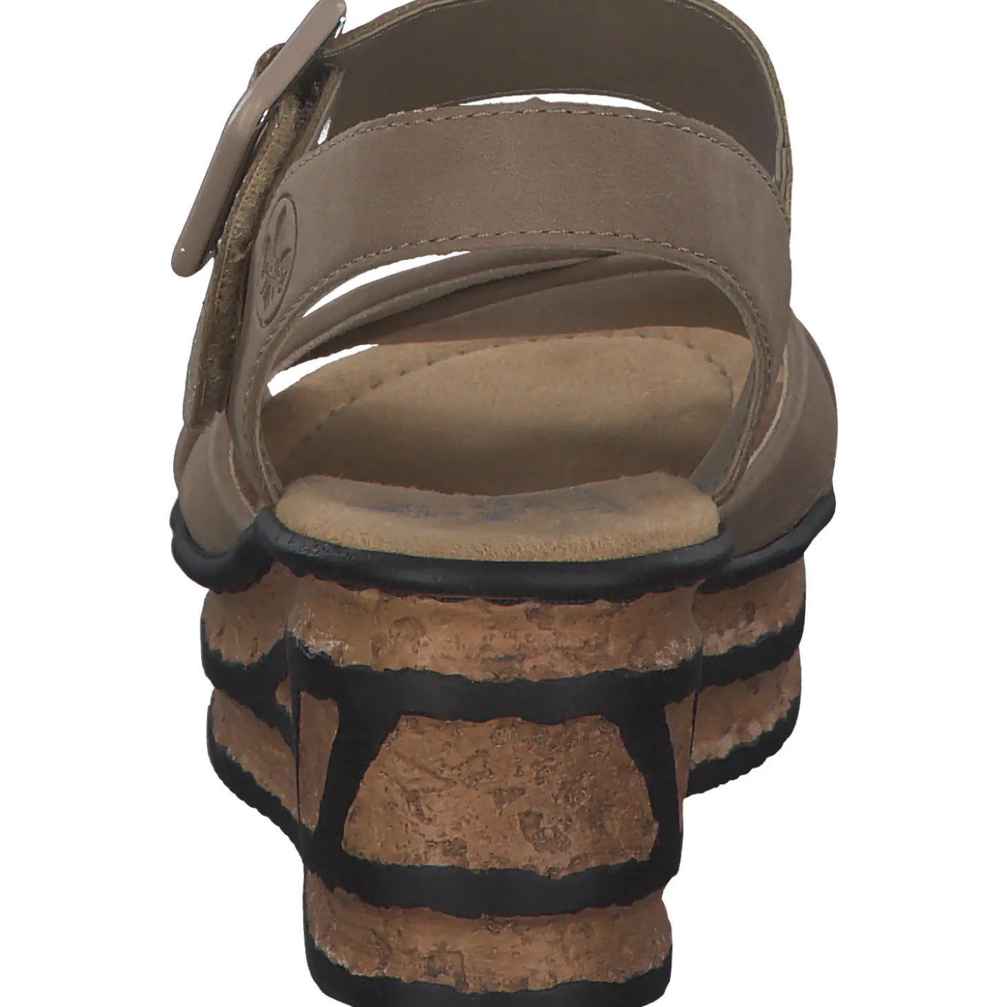 Rieker 68163, Plateau-Sandaletten, Damen, shell