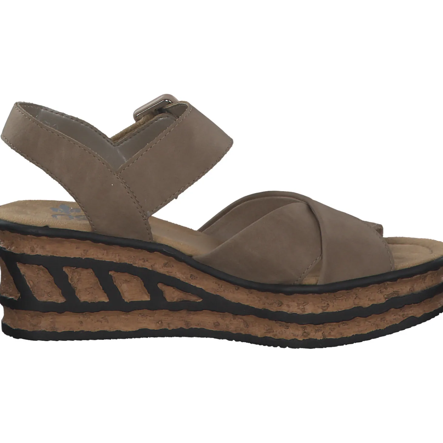 Rieker 68163, Plateau-Sandaletten, Damen, shell